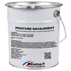 Peinture Ravalement - Metaltop - Noir foncé - RAL 9005 - Pot 20L 0