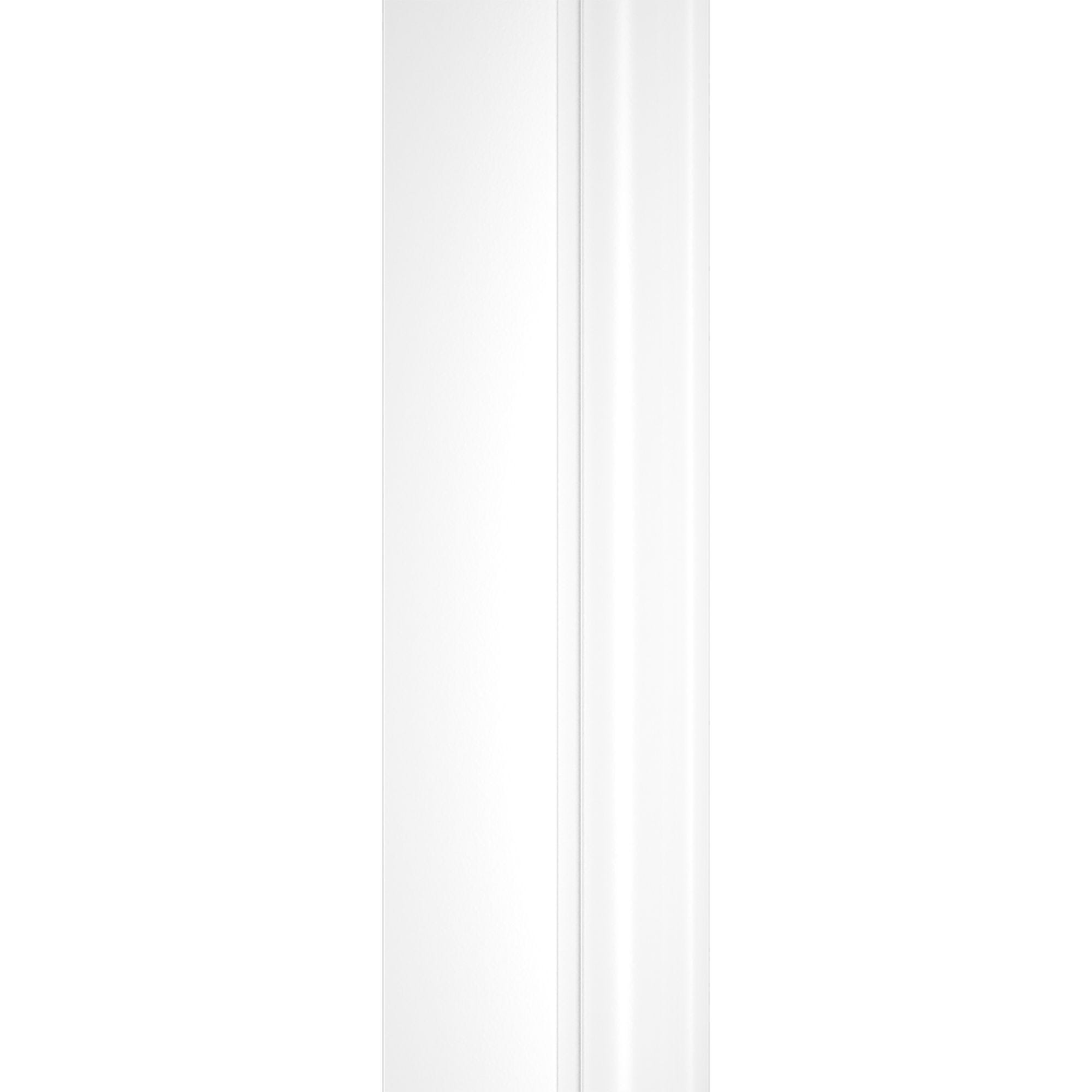 Schulte paroi de douche acces d'angle arrondi, 90 x 90 x 190 cm avec portes de douche coulissantes, 5 mm, verre sablé au milieu, profilé blanc, Sunny 2