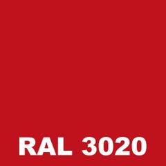 Peinture Ravalement - Metaltop - Rouge signalisation - RAL 3020 - Pot 5L 1