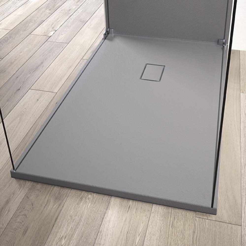 KINEDO Receveur Kinesurf Pietra biotec , 120 x 80, gris beton