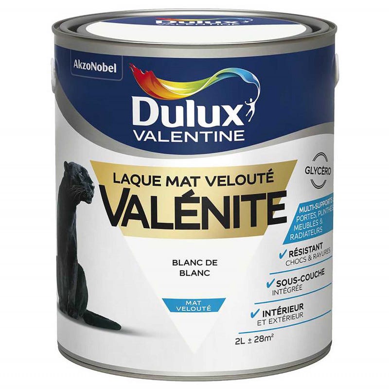 Laque Valénite - mat - 2L DULUX VALENTINE 4