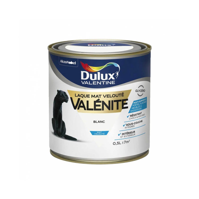 Laque Valénite - mat - 0,5L DULUX VALENTINE 0