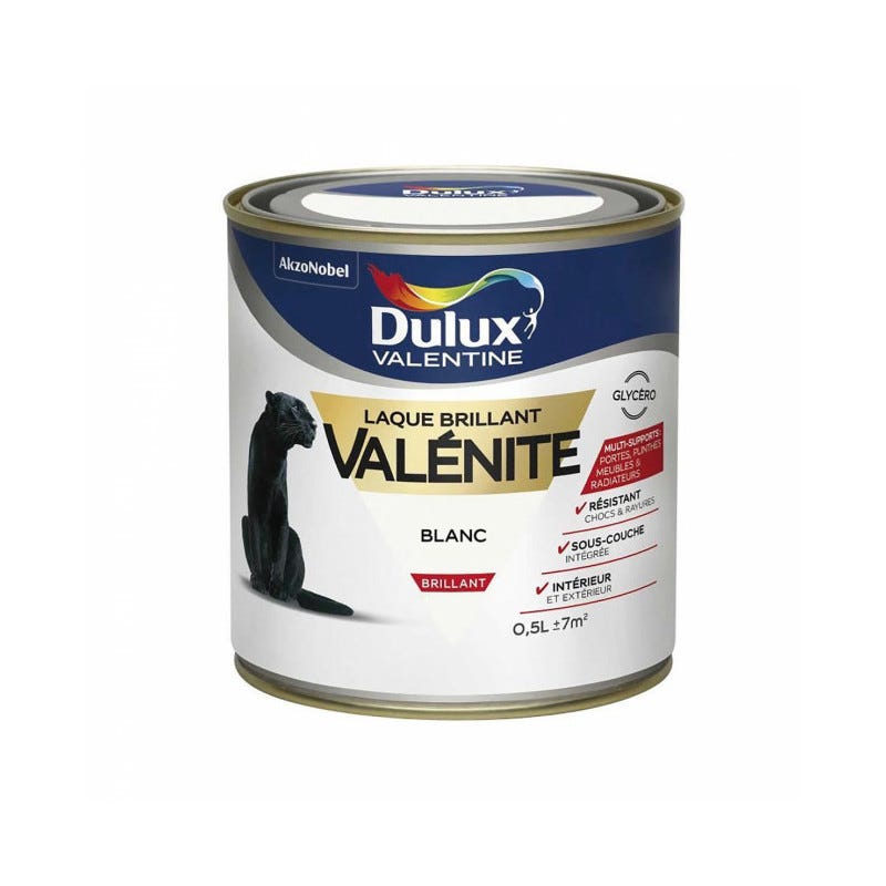 Laque Valénite - brillant - 0,5L DULUX VALENTINE 0
