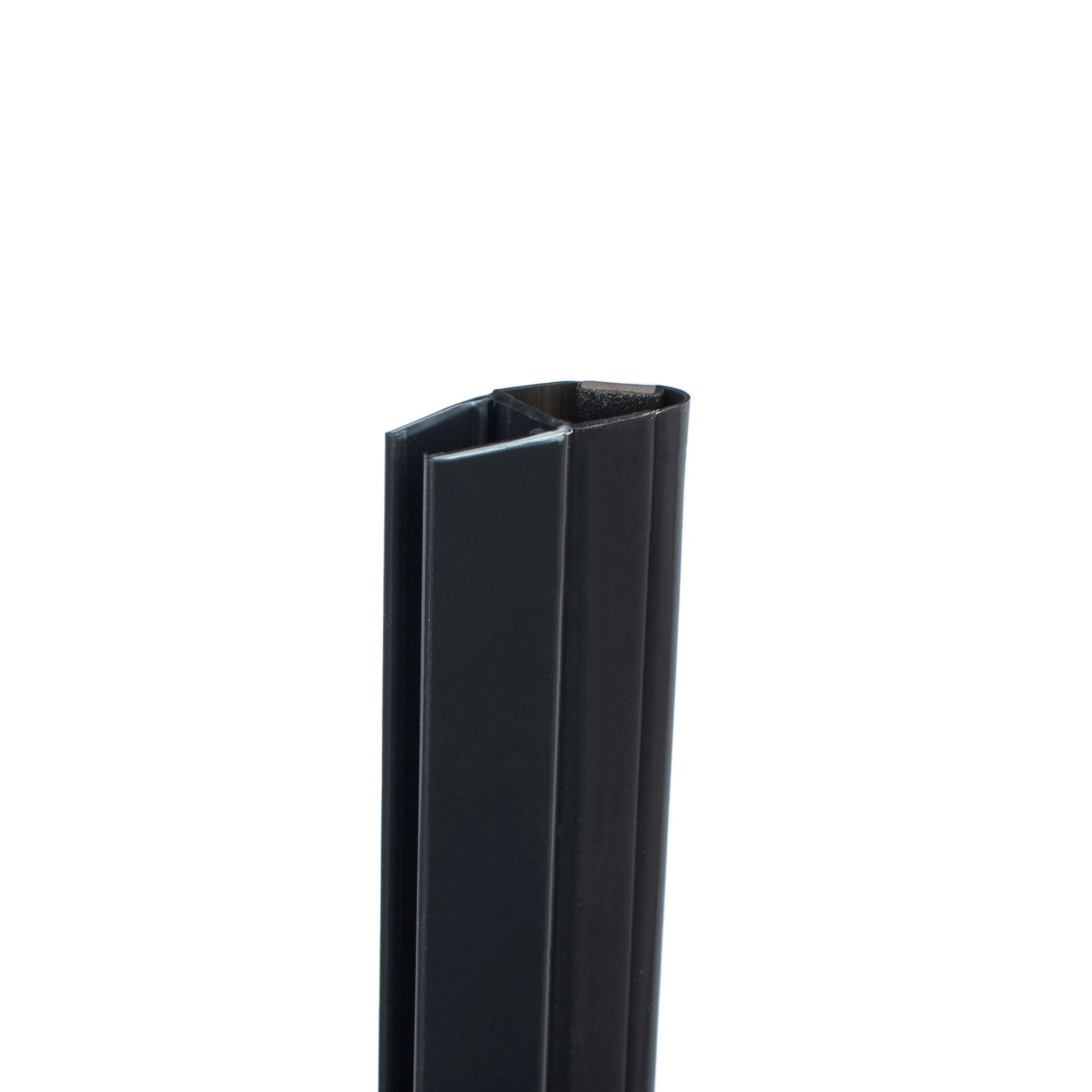 Schulte porte de douche 2 battants, porte de douche battante, 80 x 192 cm, verre 5 mm transparent anticalcaire, profilé noir 1
