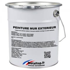 Peinture Mur Exterieur - Metaltop - Gris signalisation B - RAL 7043 - Pot 20L 0