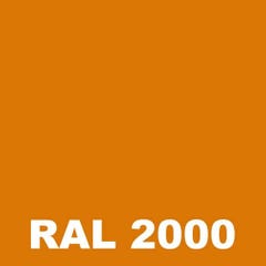 Peinture Mur Exterieur - Metaltop - Orange jaune - RAL 2000 - Pot 20L 1