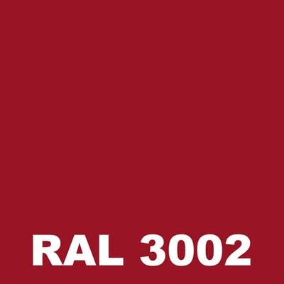 Peinture Batiment - Metaltop - Rouge carmin - RAL 3002 - Pot 5L 1