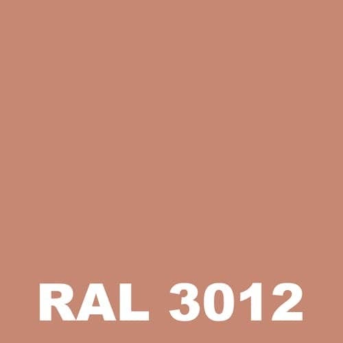Peinture Mur Exterieur - Metaltop - Rouge beige - RAL 3012 - Pot 5L 1
