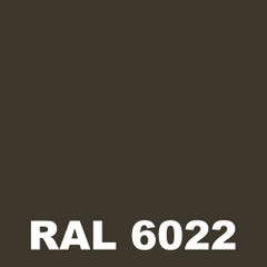 Peinture Mur Exterieur - Metaltop - Olive brun - RAL 6022 - Pot 5L 1