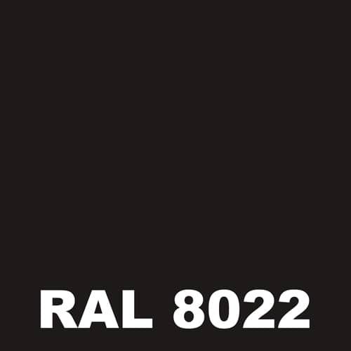 Peinture Batiment - Metaltop - Brun noir - RAL 8022 - Pot 25L 1