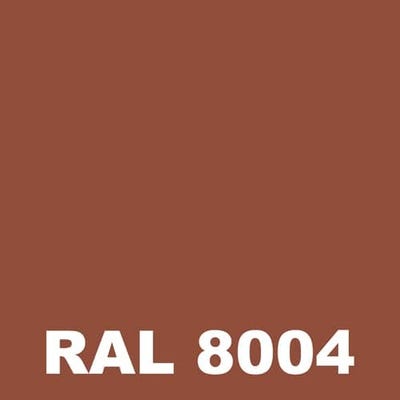 Peinture Mur Exterieur - Metaltop - Brun cuivré - RAL 8004 - Pot 5L 1
