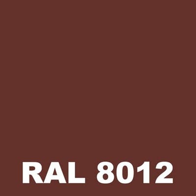 Peinture Mur Exterieur - Metaltop - Brun rouge - RAL 8012 - Pot 20L 1