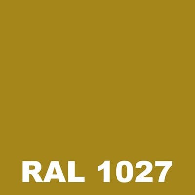 Peinture Batiment - Metaltop - Jaune curry - RAL 1027 - Pot 5L 1