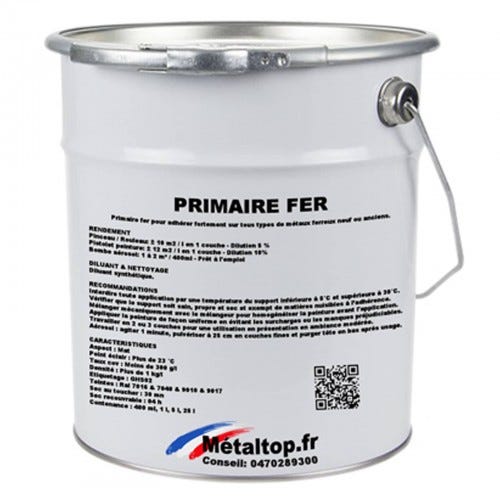 Primaire Fer - Metaltop - Gris anthracite - RAL 7016 - Pot 25L 0