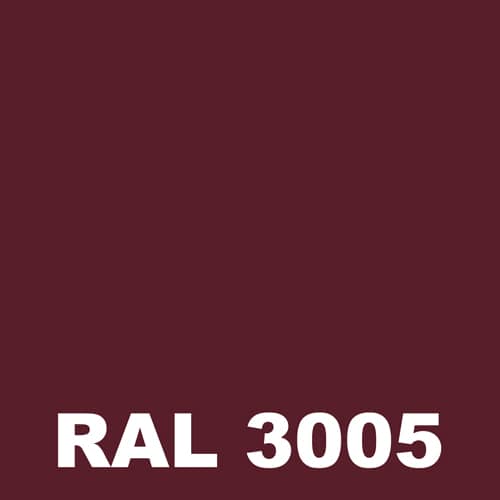 Peinture Mur Exterieur - Metaltop - Rouge vin - RAL 3005 - Pot 20L 1