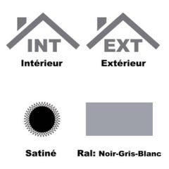 Antirouille Acier - Metaltop - Noir signalisation - RAL 9017 - Pot 1L 3
