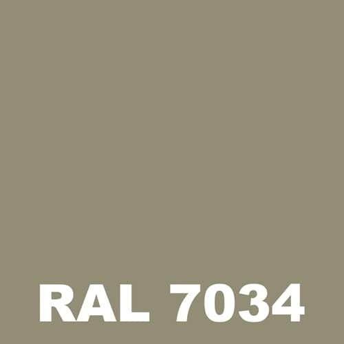 Peinture Mur Exterieur - Metaltop - Gris jaune - RAL 7034 - Pot 5L 1