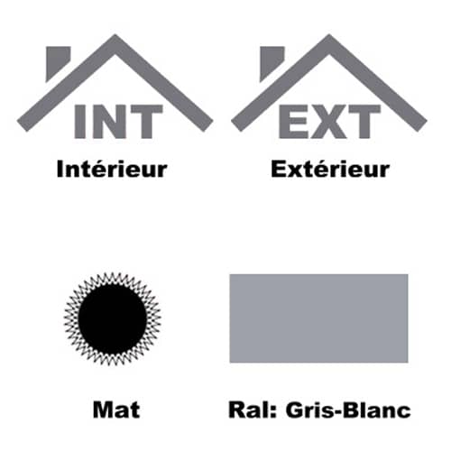 Primaire Acier Galvanise - Metaltop - Gris fenêtre - RAL 7040 - Pot 1L 4