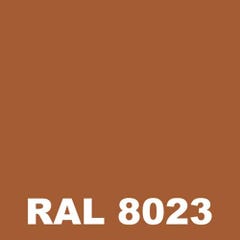 Peinture Mur Exterieur - Metaltop - Brun orangé - RAL 8023 - Pot 5L 1