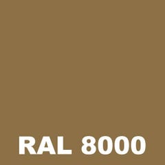 Peinture Batiment - Metaltop - Brun vert - RAL 8000 - Pot 25L 1