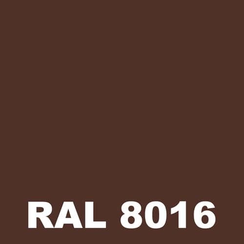 Peinture Mur Exterieur - Metaltop - Brun acajou - RAL 8016 - Pot 5L 1
