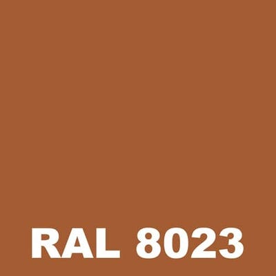 Peinture Batiment - Metaltop - Brun orangé - RAL 8023 - Pot 5L 1