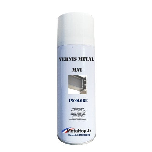 Vernis Metal Mat - Metaltop - Incolore - RAL Incolore - Bombe 400mL ❘  Bricoman