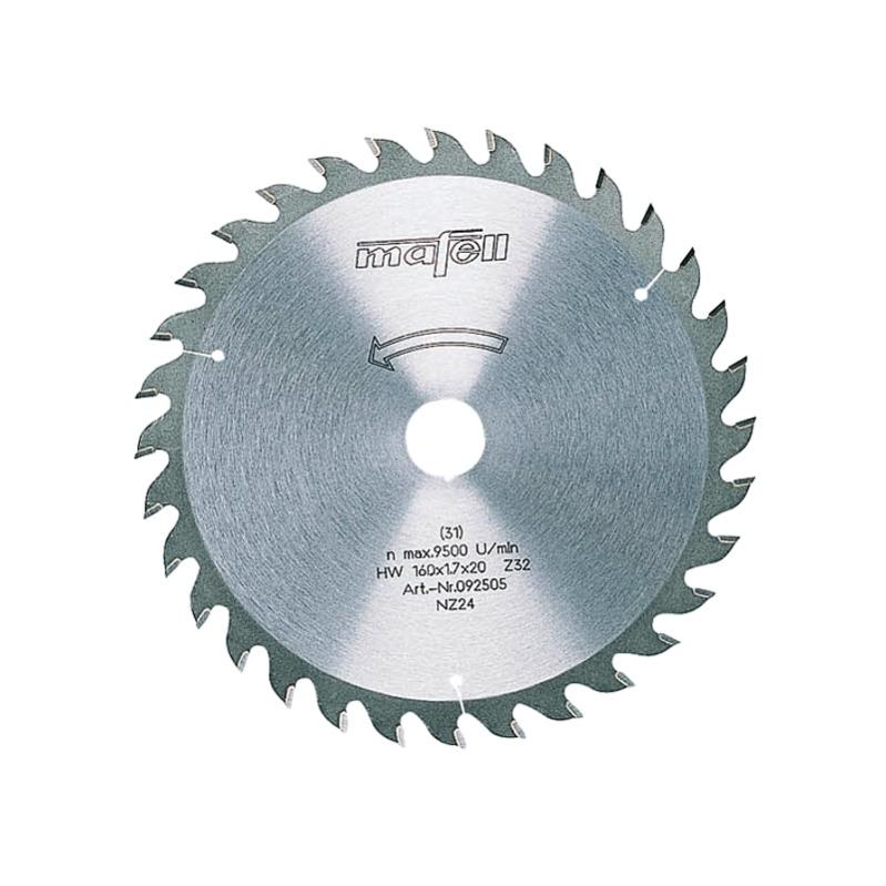 Lame de scie au carbure, 120 x 1,2/1,8 x 20 mm, 40 dents, denture plate/trapézoïdale, pour coupes fines, bois MAFELL 092559