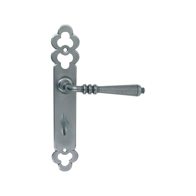Ensemble de porte languedoc bouvet fer patiné - condamnable - 1710