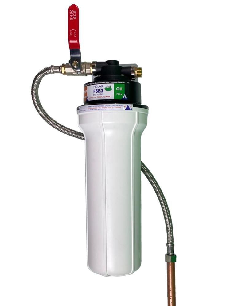 Filtre eau de boisson sous évier anti-chlore et particule - POLAR - FSE3