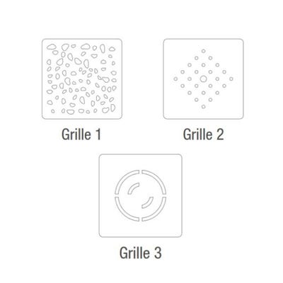 Receveur de douche découplable super plat KINEMOON seulement 2,6 cm d'épaiss., bonde et grille de type 1 (motif abstrait) inclus, blanc 90x75 4