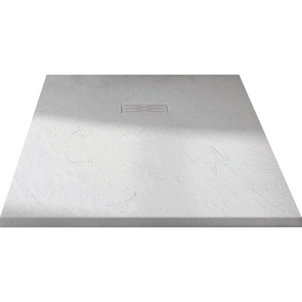 Receveur de douche extra plat - Kinerock Evo - Kinedo - 120 x 80 cm - Blanc effet pierre 0