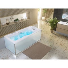 Tablier de baignoire en verre blanc 70 compatible avec toutes les baignoires KINEDO rectangulaires sauf modèles STAR et SAMBA 0
