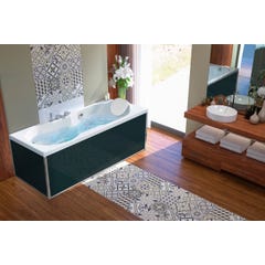 Tablier de baignoire en verre noir 75 compatible avec toutes les baignoires KINEDO rectangulaires sauf modèles STAR et SAMBA 0