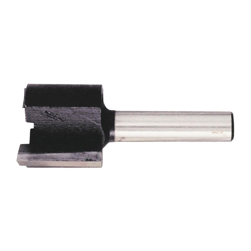 Fraise d'affleureuse droite - Diamètre : 19 mm - Longueur utile : 16 mm - Queue : 8 mm - LEMAN 0