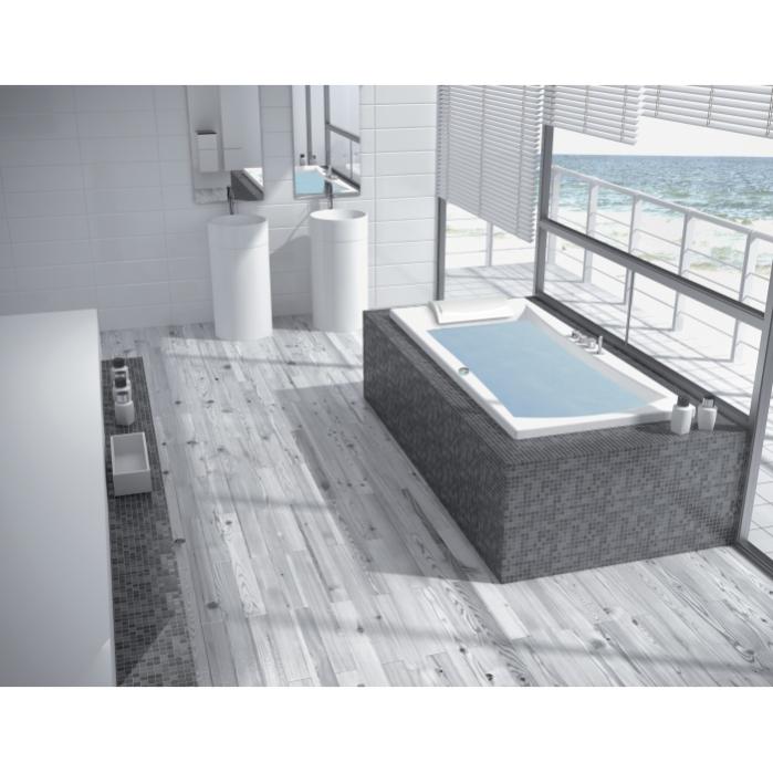 Baignoire Balneo CONCERTO 170x75 systeme balneotherapie SILENCE & AIR tete a Gauche
