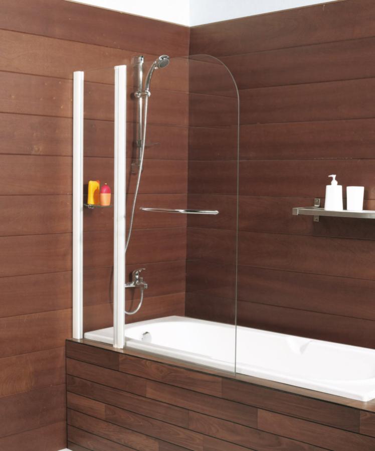 Pare-baignoire pivotant CAIMAN XXL à deux volets 140x110 - KINEDO - PB441BTNE