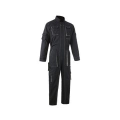 NAVY II Combinaison 2 zips, marine/gris, 60%CO/40%PES, 245g/m² - COVERGUARD - Taille M
