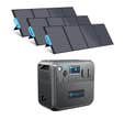 Kit complet de générateur solaire BLUETTI AC200MAX + 3xPV200 Station énergie 2200W/2048Wh avec 3 pcs panneaux solaires 200W