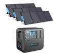 POWEROAK BLUETTI 2200W Groupe électrogène portable AC200MAX avec 3xPV120 120W Panneau solaire, Kit de générateur solaire domestique zone hors réseau