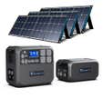 BLUETTI Station énergie solaire portable 2200W AC200MAX avec batterie externe B230 2048Wh et 3xSP120 panneaux solaires monocristallins 120W