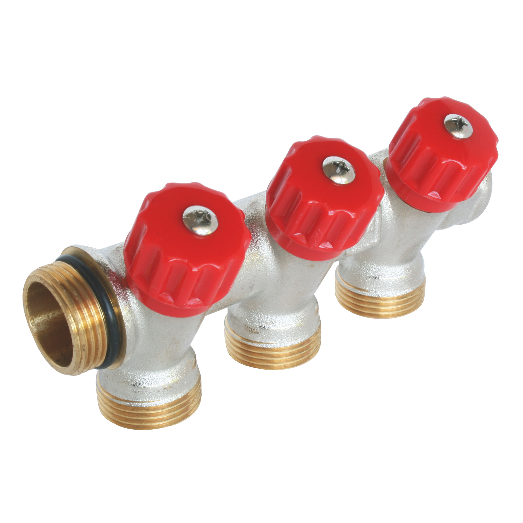 SOMATHERM FOR YOU - Collecteur de distribution 3 sorties, portée conique easy lock 3/4ek avec vannes