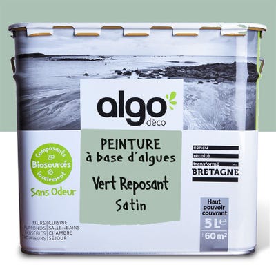 Peinture saine Algo - Vert reposant - Satin - 5L