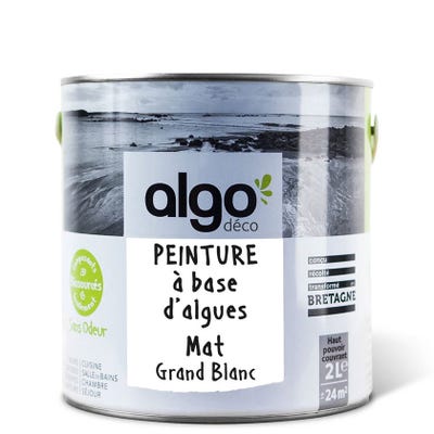 Peinture saine Algo - Grand Blanc - Mat - 2L