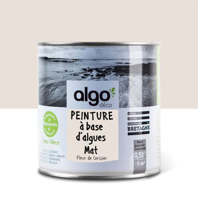 Peinture saine Algo - Beige Fleur de Cerisier - Mat - 0,5L