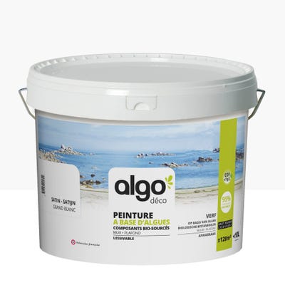 Peinture saine Algo - Grand Blanc - Satin - 10L
