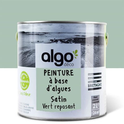 Peinture saine Algo - Vert reposant - Satin - 2L
