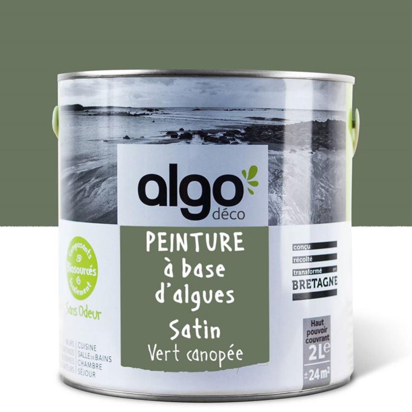 Peinture saine Algo - Vert Canopée - Satin - 2L