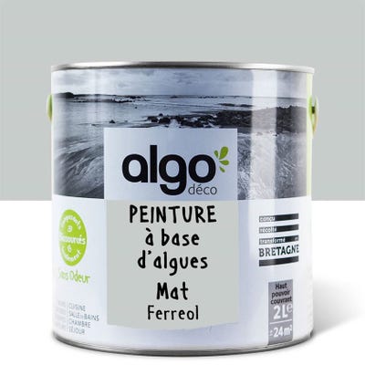 Peinture saine Algo - Gris Ferreol - Mat - 2L