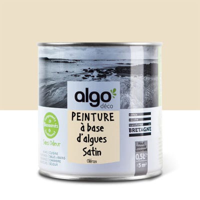 Peinture saine Algo - Beige Oléron - Satin - 0,5L
